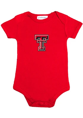 Texas Tech Red Raiders Baby Embroidered Logo Short Sleeve One Piece