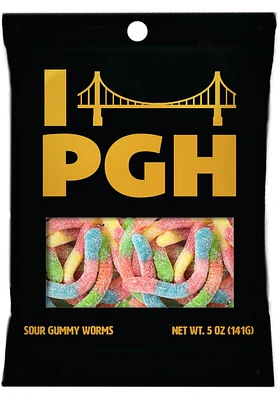Pittsburgh Sour Gummy Worms Candy