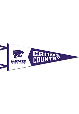 K-State Wildcats 12X30 Cross Country Pennant