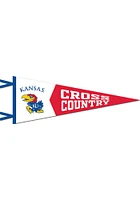 Kansas Jayhawks 12X30 Cross Country Pennant - Red
