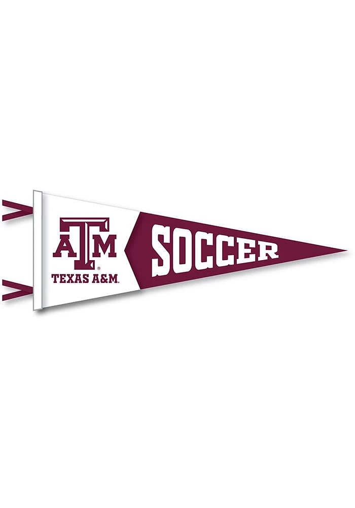 Texas A&M Aggies Soccer Pennant