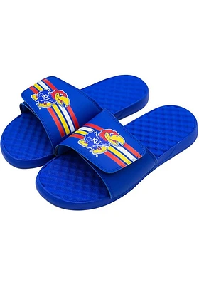 Kansas Jayhawks Varsity Stripes Mens Slides