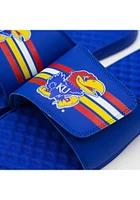 Kansas Jayhawks Varsity Stripes Mens Slides