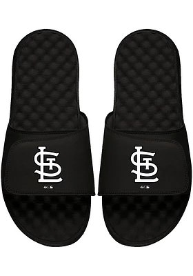 St Louis Cardinals Black and White Mens Slides