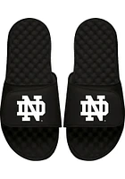 Notre Dame Fighting Irish Black and White Mens Slides