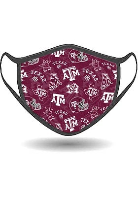 Texas A&M Aggies All Over Print Fan Mask