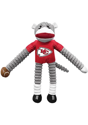Kansas City Chiefs Sock Monkey Pet Toy