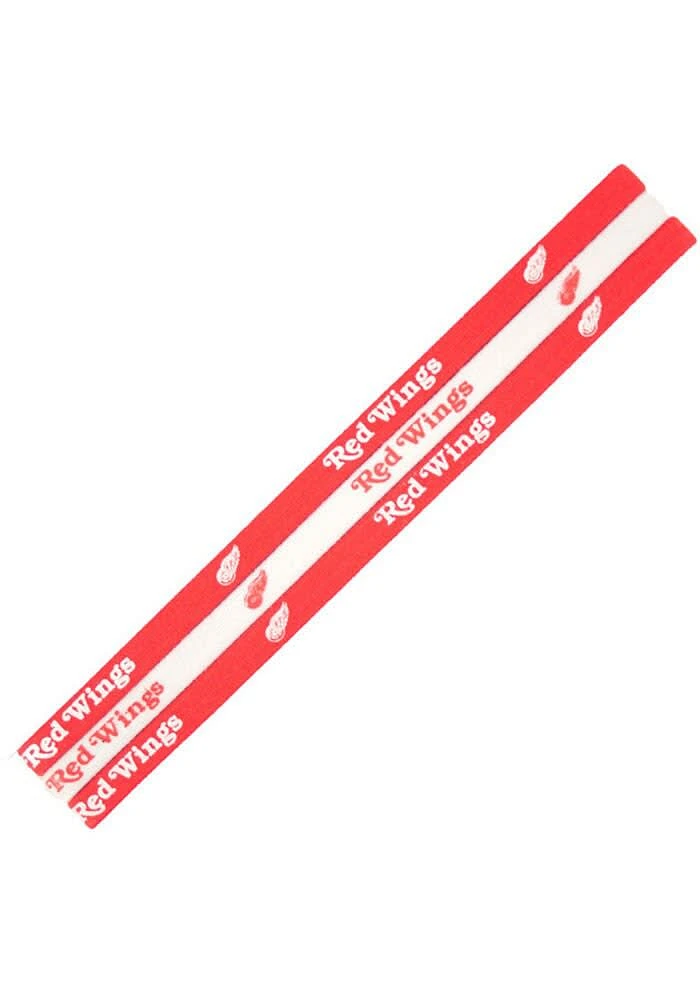 Detroit Red Wings 3 Pack Elastic Womens Headband