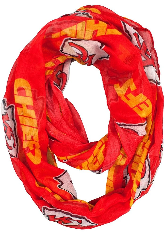 Kansas City Chiefs Sheer Infinity Womens Scarf
