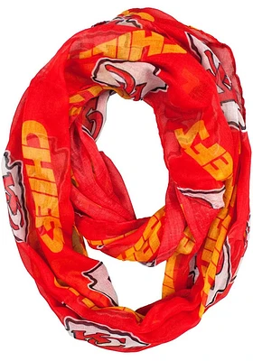 Kansas City Chiefs Sheer Infinity Womens Scarf
