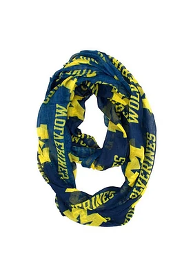 Michigan Wolverines Sheer Infinity Womens Scarf
