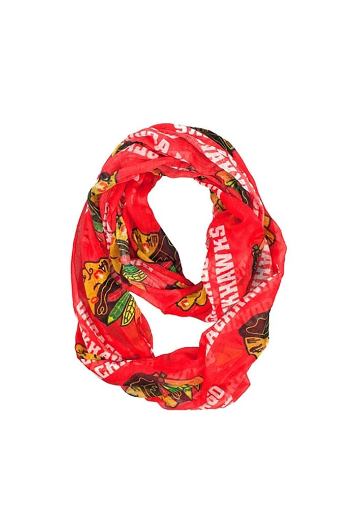 Chicago Blackhawks Sheer Infinity Womens Scarf