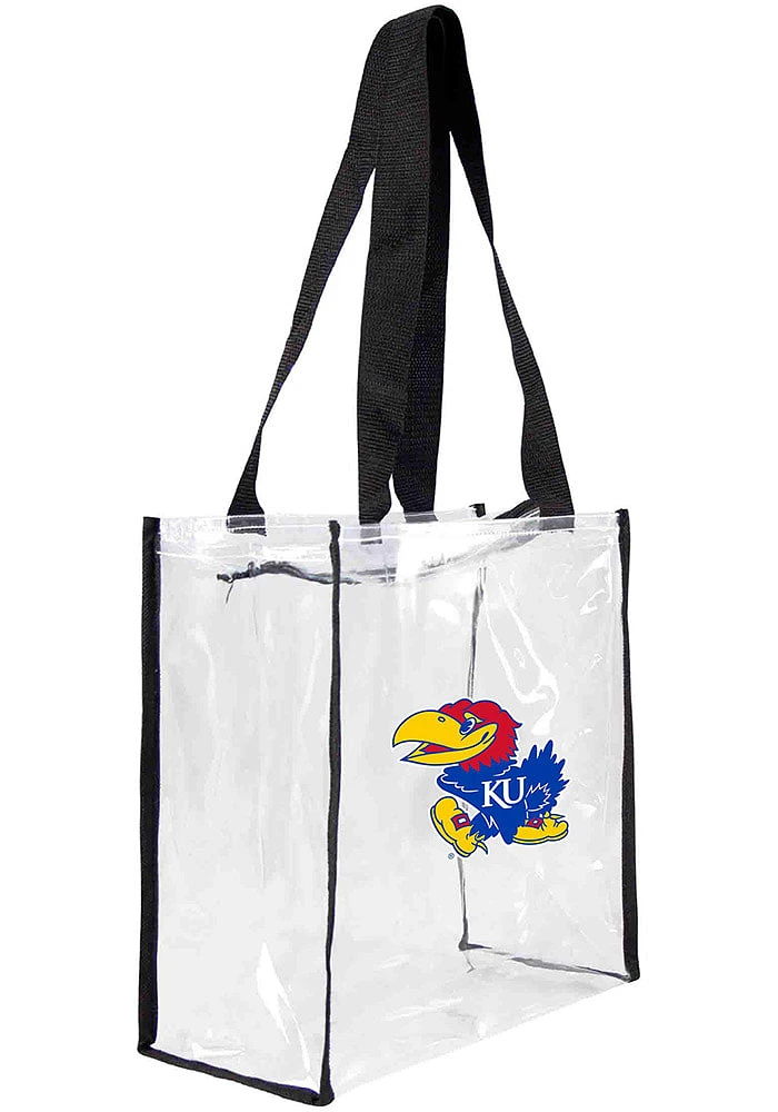 Kansas Jayhawks White Stadium Approved Style Clear Bag