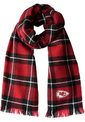 Kansas City Chiefs Plaid Womens Scarf