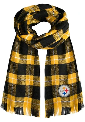 Pittsburgh Steelers Plaid Womens Scarf