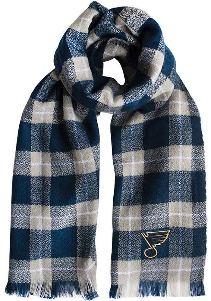 St Louis Blues Plaid Blanket Womens Scarf