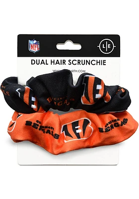 Cincinnati Bengals Dual Hair Twist Womens Hair Scrunchie