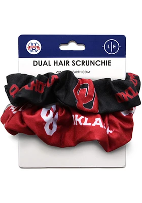 Oklahoma Sooners Dual Hair Twist Womens Hair Scrunchie