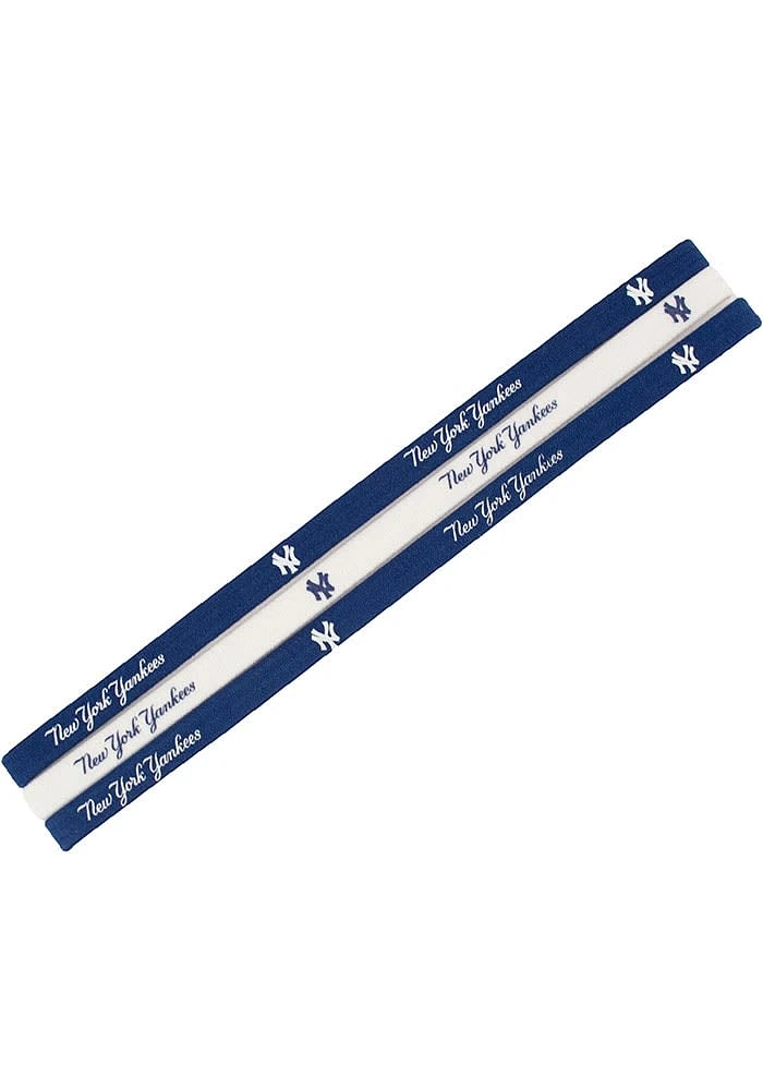 New York Yankees Elastic 3 Pack Womens Headband