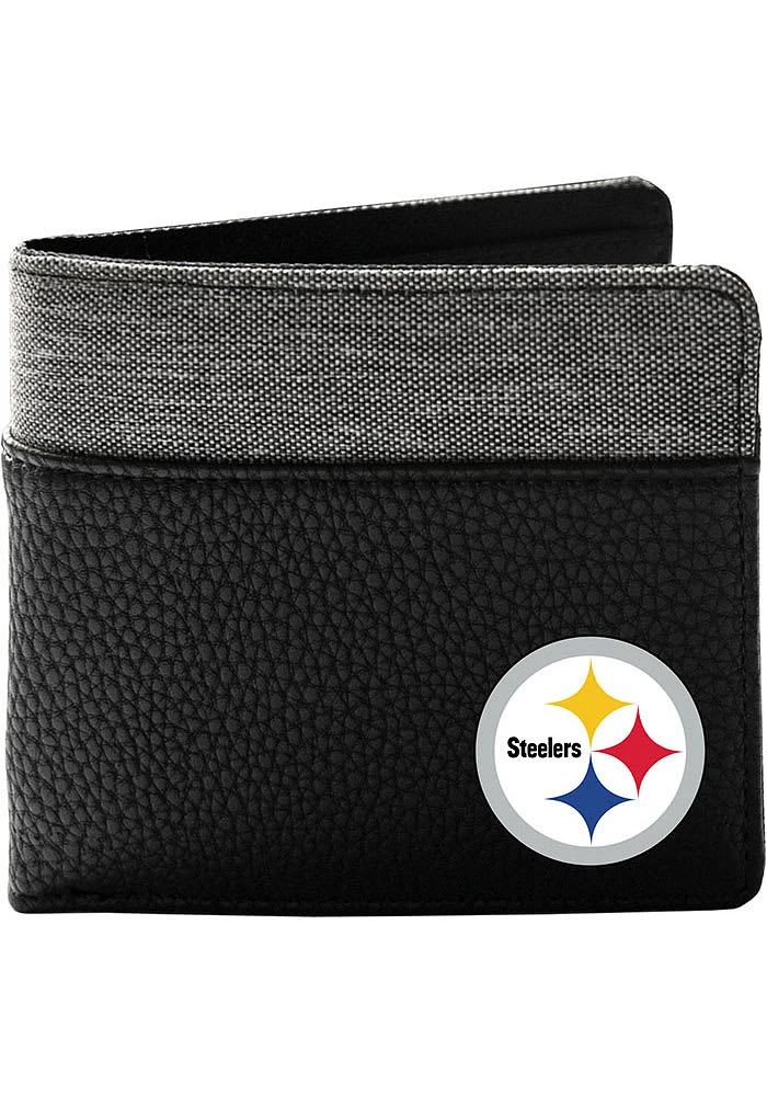 Pittsburgh Steelers Pebble Mens Bifold Wallet