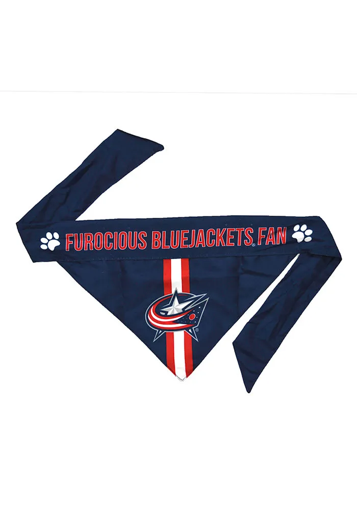 Columbus Blue Jackets Script Reversible Pet Bandana