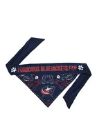 Columbus Blue Jackets Script Reversible Pet Bandana