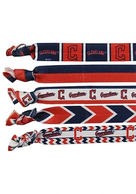 Cleveland Guardians Knotted Kids Hair Ribbons
