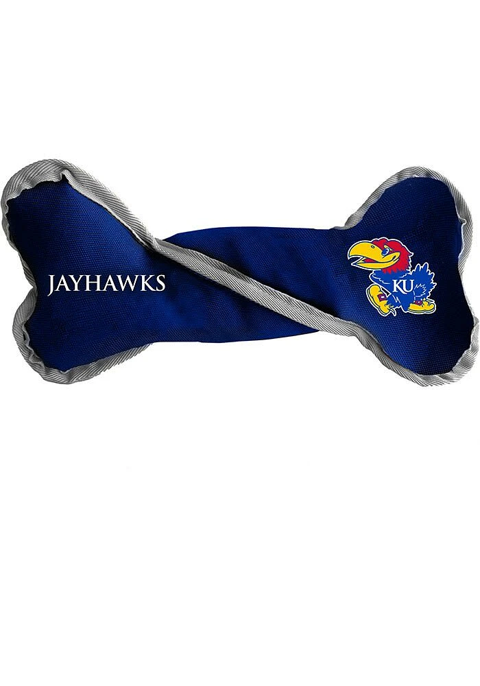 Kansas Jayhawks Tug Bone Pet Toy