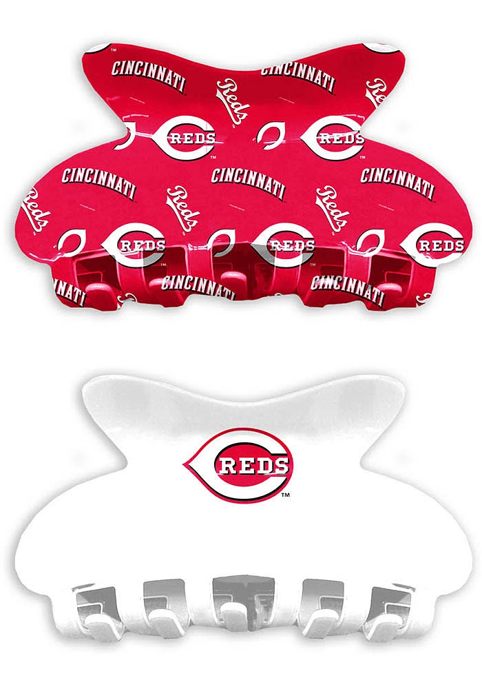 Cincinnati Reds Claw Set of 2 Womens Hair Scrunchie