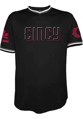 Cincinnati Reds Mens Replica Poly Tech Jersey - Black