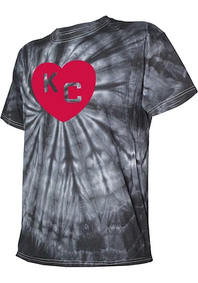 Kansas City Monarchs Heart Short Sleeve Fashion T Shirt