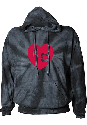 Kansas City Monarchs Mens Black Heart Fashion Hood