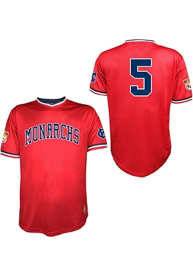 Kansas City Monarchs Mens Red Sub Vneck Limited Baseball Jersey