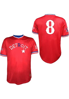 Detroit Stars Mens Red Sub Vneck Limited Baseball Jersey