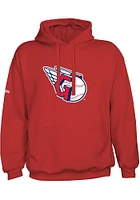 Cleveland Guardians Mens Red G Ball Logo Long Sleeve Hoodie