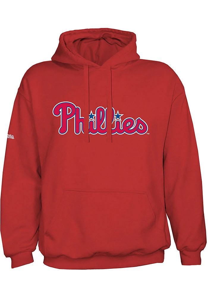 Philadelphia Phillies Mens Wordmark Long Sleeve Hoodie