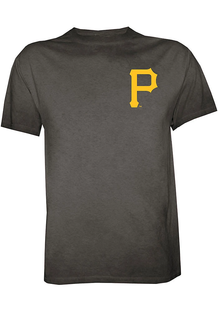 Pittsburgh Pirates Black Crystal Wash Short Sleeve Fashion T Shirt