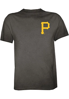 Pittsburgh Pirates Black Crystal Wash Short Sleeve Fashion T Shirt
