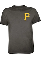 Pittsburgh Pirates Black Crystal Wash Short Sleeve Fashion T Shirt
