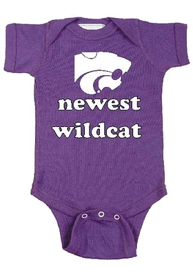 K-State Wildcats Baby Purple Newest Short Sleeve One Piece