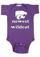 K-State Wildcats Baby Purple Newest Short Sleeve One Piece