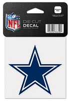 Dallas Cowboys 4x4 Perfect Cut Auto Decal - Navy Blue