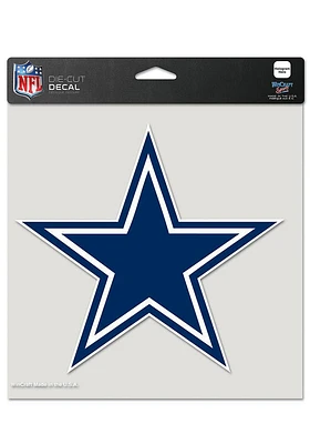 Dallas Cowboys 8x8 Die Cut Auto Decal - Navy Blue