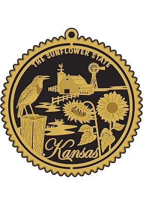 Kansas Sunflower State Style Ornament