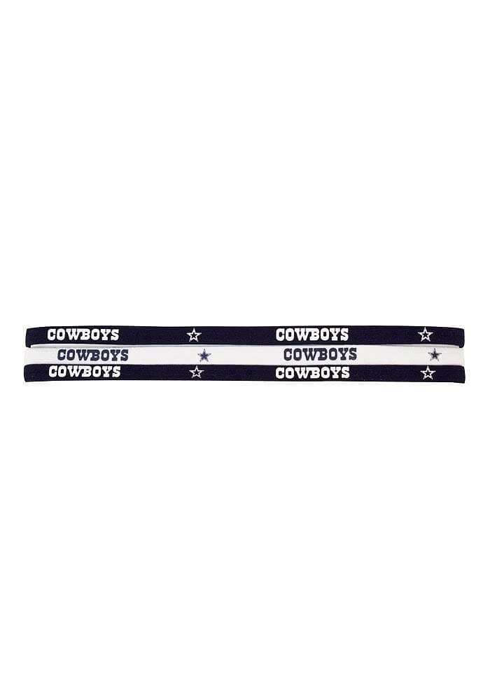 Dallas Cowboys 3 Pack Elastic Womens Headband