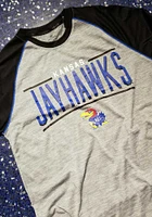 Kansas Jayhawks Grey Elevate Short Sleeve T Shirt