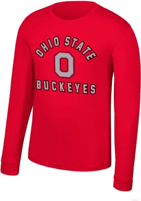 Ohio State Buckeyes White No1 Design Long Sleeve T Shirt