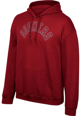 Oklahoma Sooners Mens Crimson Foundation Long Sleeve Hoodie