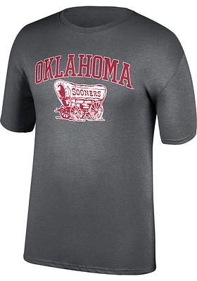 Oklahoma Sooners Graphite Arch Mascot Short Sleeve T Shirt