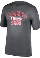 Oklahoma Sooners Graphite Arch Mascot Short Sleeve T Shirt